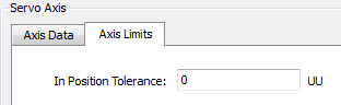 Servo Axis - Axis Limits